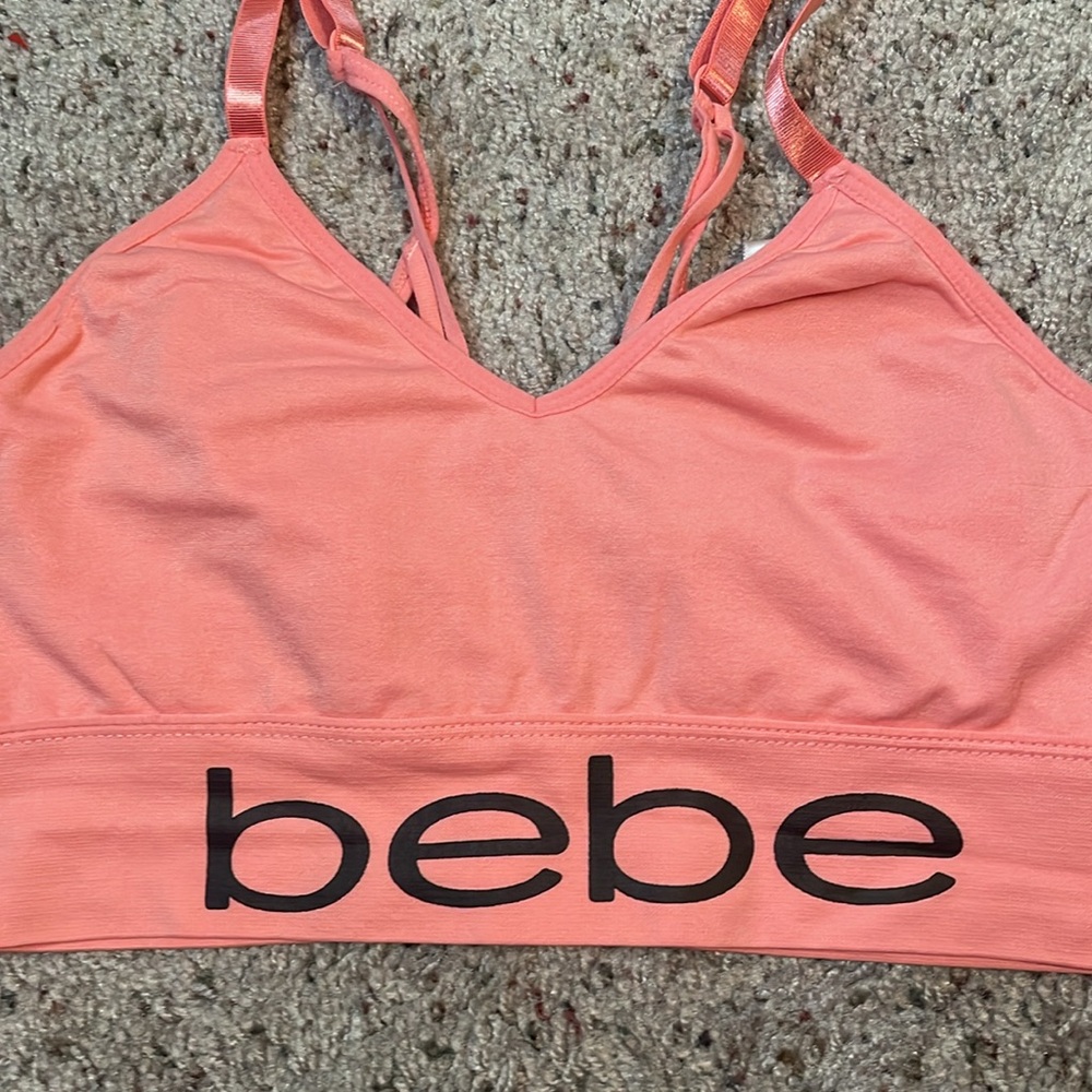 BEBE woman’s Pink Bra Size XL‎ - Picture 2 of 5